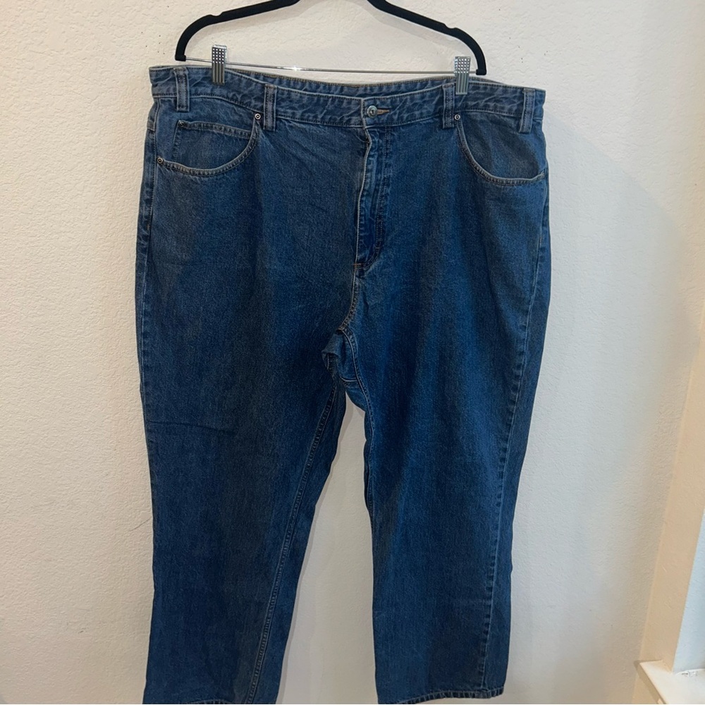 Men's Deluth Brand Relaxed Fit Blue Jeans Size 44x32